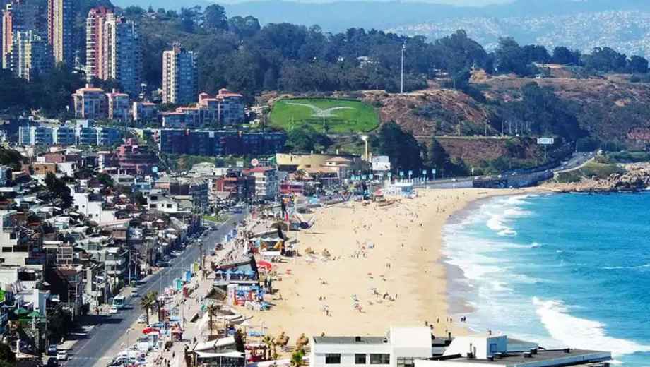 Reñaca, el balneario de Viña del Mar donde se concretó la estafa a turistas argentinos. Foto: gentileza. 