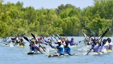 Los hermanos Balboa se quedaron con una explosiva primera etapa de la Regata del Río Negro