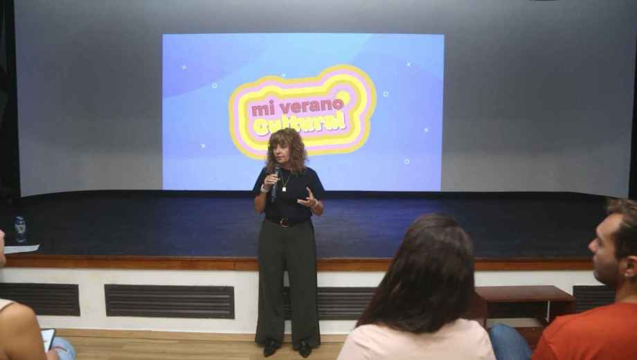 María Pasqualini presentó el programa "Mi Verano Cultural 2026". Foto: gentileza.