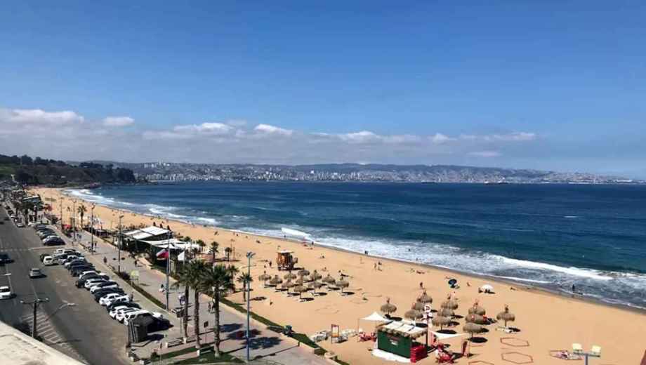 Reñaca, uno de los balnearios más concurridos de Viña del Mar, fue el escenario del engaño a turistas argentinos. Foto: gentileza.