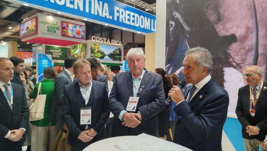 El intendente de Bariloche Walter Cortés se encuentra en Madrid, España, donde participa de la Feria Internacional de Turismo. (Fitur)