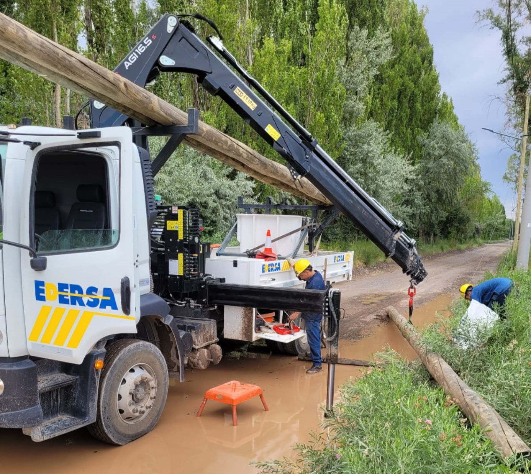 Tras la intensa tormenta en el Alto Valle, Edersa trabaja para reponer ...