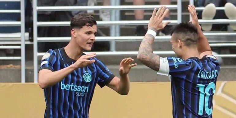 Valentín Carboni y Lautaro Martínez compartieron plantel en Inter y en la Selección Argentina.