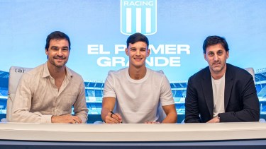 Racing presentó a Valentín Carboni como refuerzo: «Siento que es una gran oportunidad»