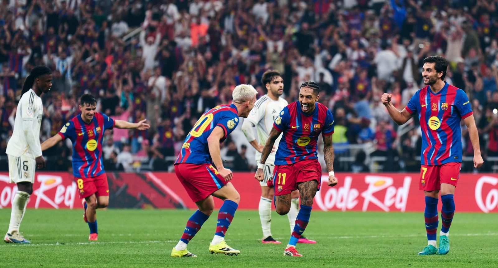 Barcelona le ganó a Real Madrid y se quedó con el título en la Supercopa de España