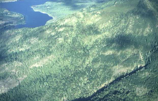 El cerro Pirque, desde el aire. Foto: gentileza Javier Grosfeld