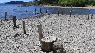 El lago Nahuel Huapi tiene una de las cotas más bajas desde 1983