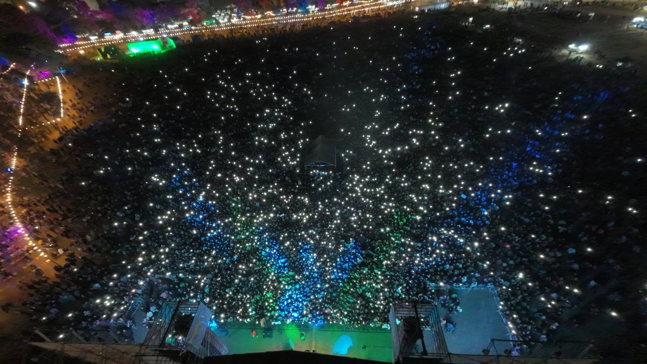 En fotos | Música, río y una noche colmada: Lit Killah cerró el primer día de la Fiesta Nacional del Río 2026 en Viedma