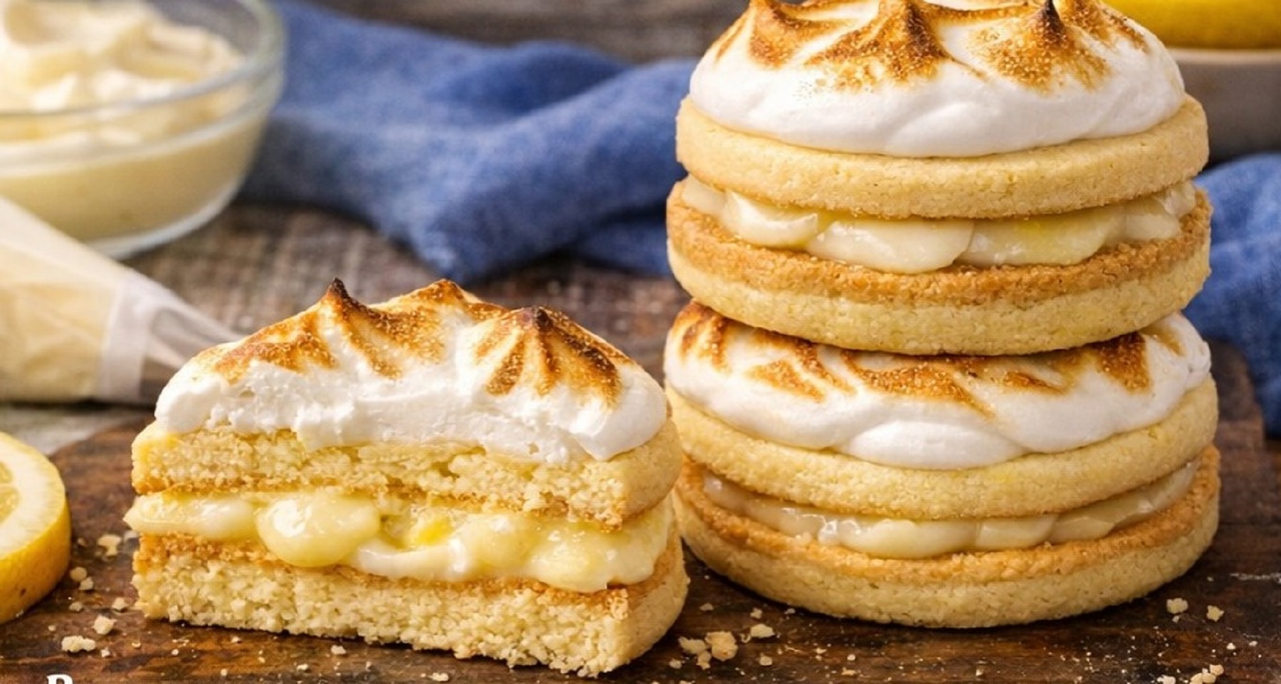 Alfajores de pie de limón: la versión fresca y suave para el verano