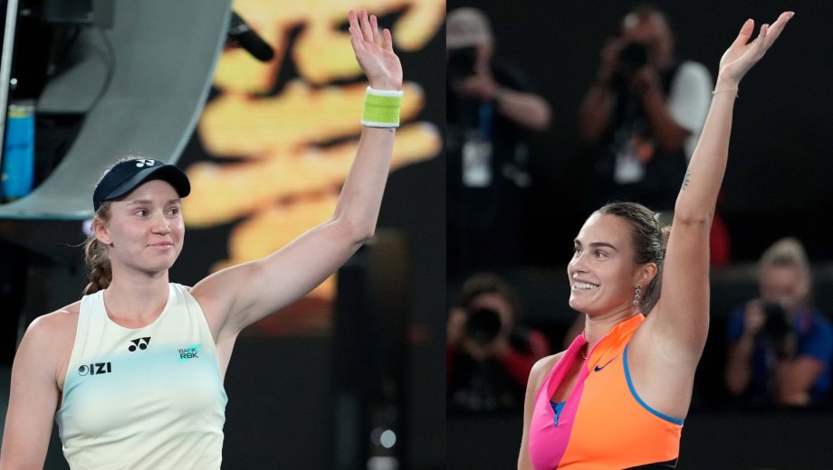 Elena y Aryna llegan en un nivel muy alto y ya saben lo que es ganar un Grand Slam. (Fotos AP)