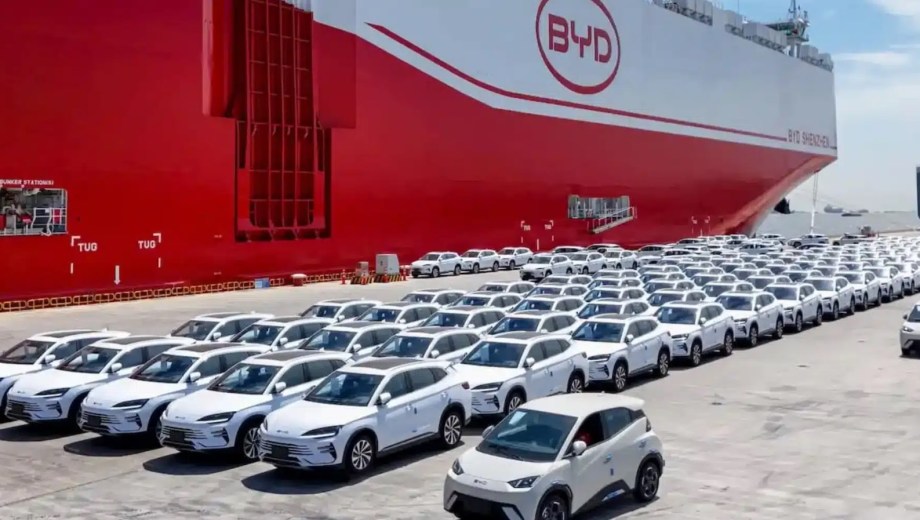Se trata del primer buque de una flota perteneciente a la compañía china BYD que llega a Argentina. (Foto: gentileza)