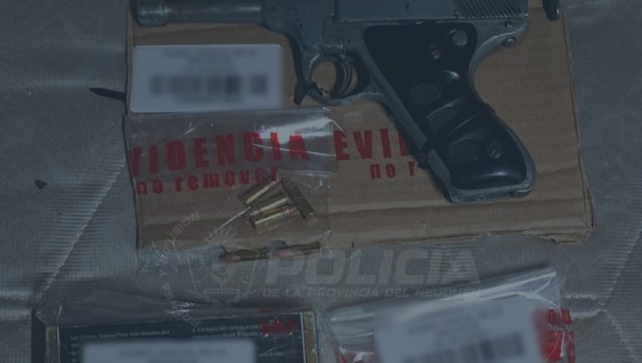 Fueron por una amenaza de arma de fuego y encontraron municiones y droga en Zapala 