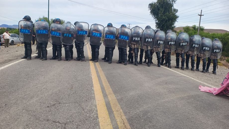 El operativo sobre la Ruta 40. Foto: gentileza. 