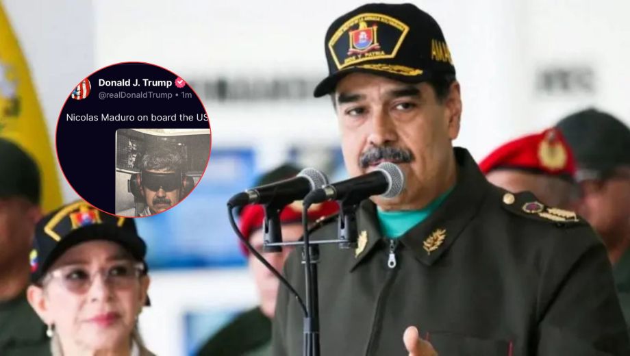 Difundieron la primer foto de Nicolás Maduro capturado.