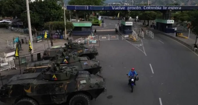 Colombia reforzó su frontera con Venezuela. Foto: AFP. 