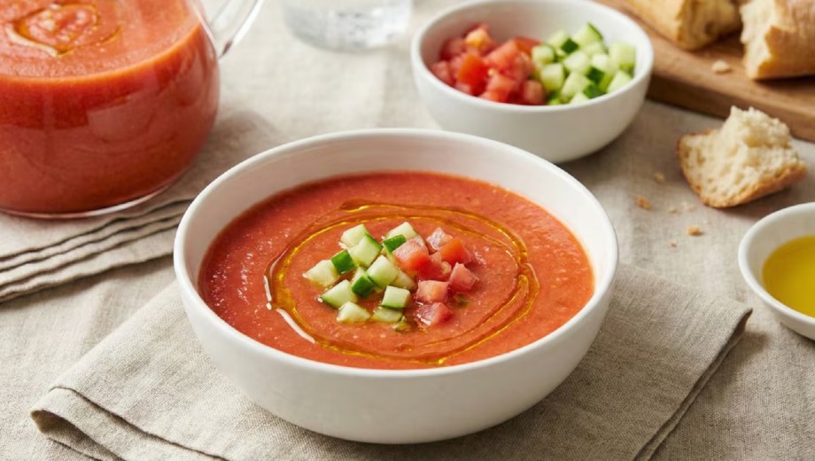 Gazpacho, la sopa fría ideal para el calor.