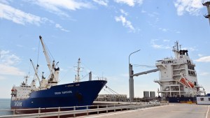 Partió el primer buque desde el Puerto de SAE y se inició la temporada de exportación frutícola del Alto Valle