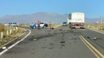 Imagen de Dos muertos en un accidente sobre la Ruta 242, cerca de Las Lajas: se liberó la circulación