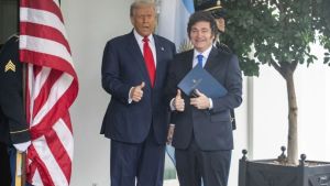 Javier Milei durante el Foro de Davos respaldará  la intervención en Venezuela de Donald Trump