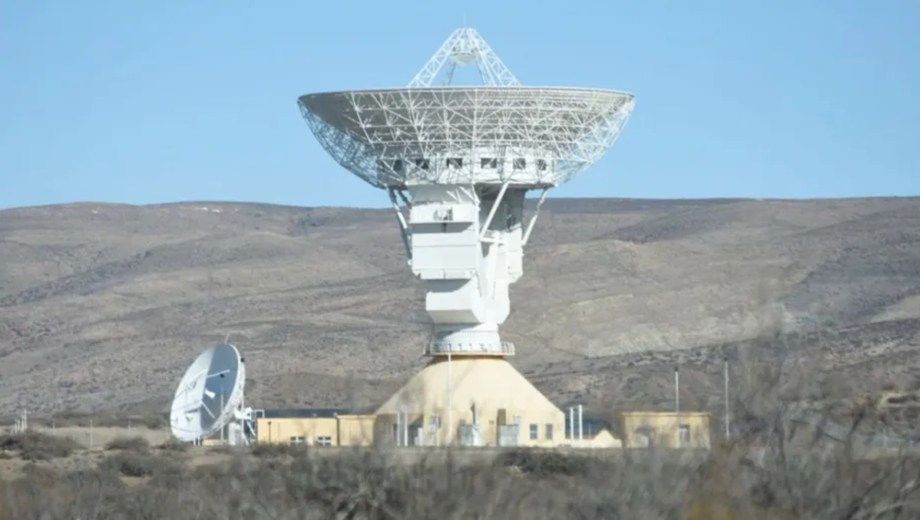Base espacial china en Bajada del Agrio, Neuquén, señalada en un informe del Congreso de Estados Unidos. Foto: Matías Subat.