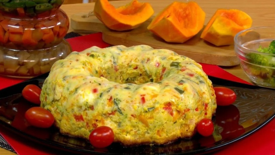 Budín de verduras sin harina.