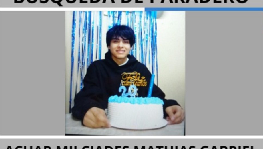 Búsqueda de paradero de joven de Roca.