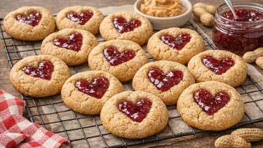 Cómo hacer galletas de mantequilla de maní y mermelada: receta fácil y rendidora en 5 pasos