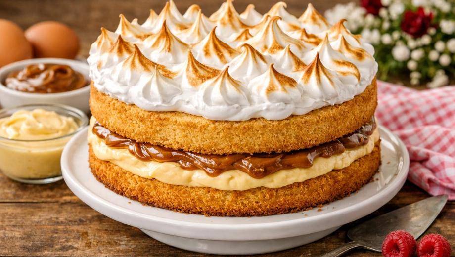 Receta fácil de Torta Amor para preparar y regalar en San Valentín. Imagen generada con IA.