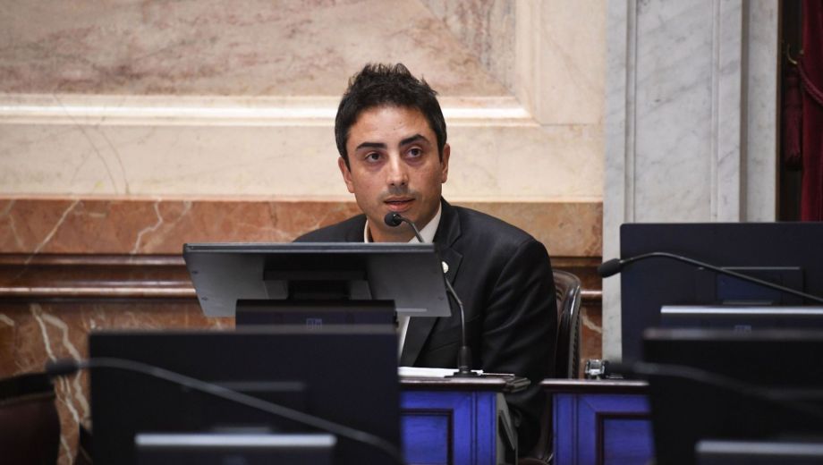 El senador por Río Negro, Enzo Fullone.