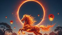Imagen de El trío que marca el inicio del Año Nuevo Chino 2026 este 17 de febrero: Luna nueva, eclipse solar y Caballo de Fuego