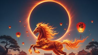 El trío que marca el inicio del Año Nuevo Chino 2026 este 17 de febrero: Luna nueva, eclipse solar y Caballo de Fuego