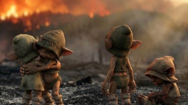 «Los Peques» en los bosques incendiados de la Patagonia: una animación de IA que conmueve