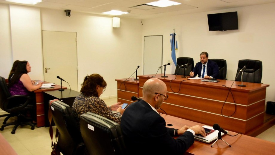La audiencia de formulación de cargos se realizó en Neuquén capital ante el juez de garantías. Foto Matías Subat.