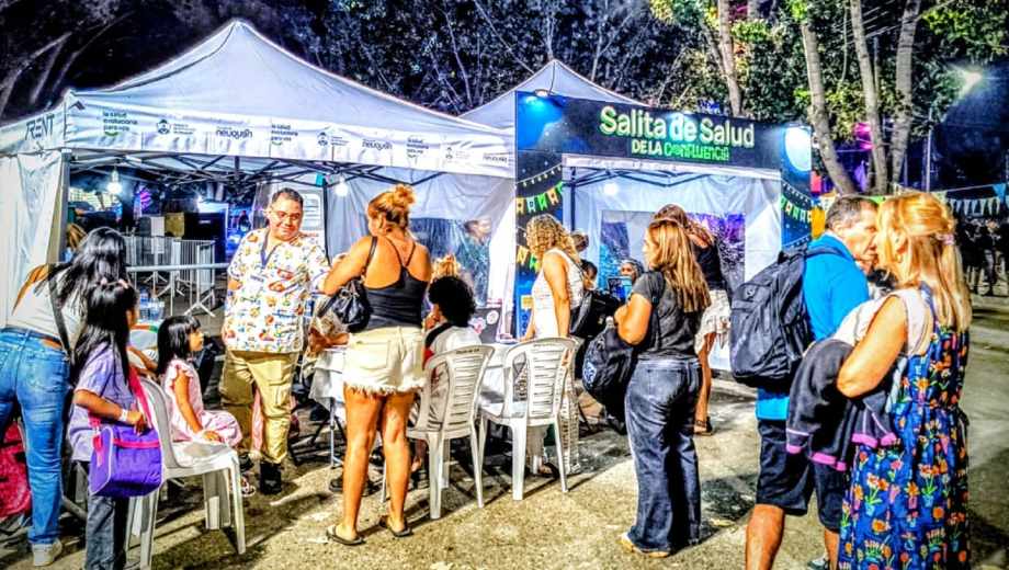 La Salita de Salud duplicó la demanda en la segunda noche de la Fiesta de la Confluencia. 