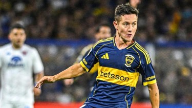 Otra mala noticia en Boca: Ander Herrera no terminó la práctica por una molestia