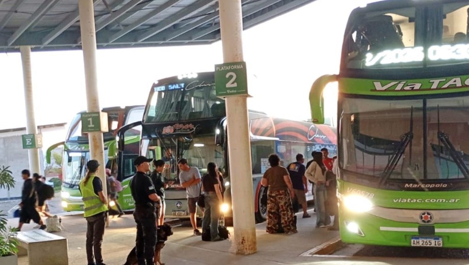 Fin de semana largo con amplios controles en rutas y terminales. Foto: gentileza.