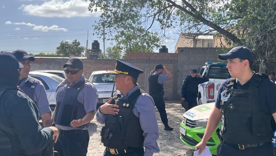 Impactante operativo en Viedma. Foto: gentileza.