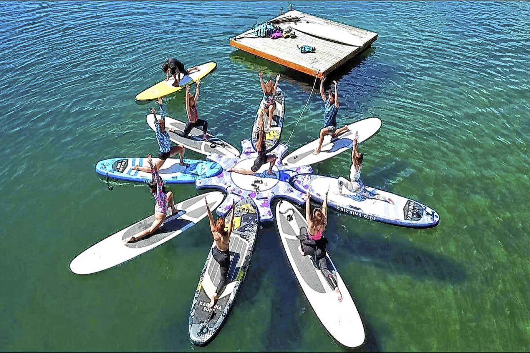 Yoga sobre el agua, la experiencia que se distingue en Bariloche