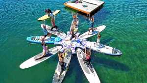 Yoga sobre el agua, la experiencia que se distingue en Bariloche