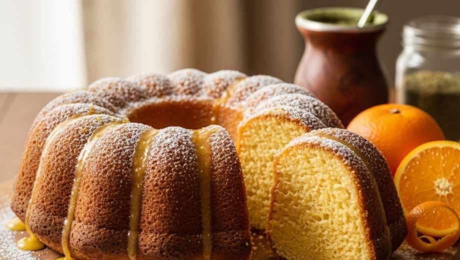 Budín de naranja de 5 ingredientes.-