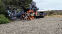 Imagen de Tragedia en la Ruta 3: murió un hombre al quedar atrapado en el incendio de su camión en Chubut