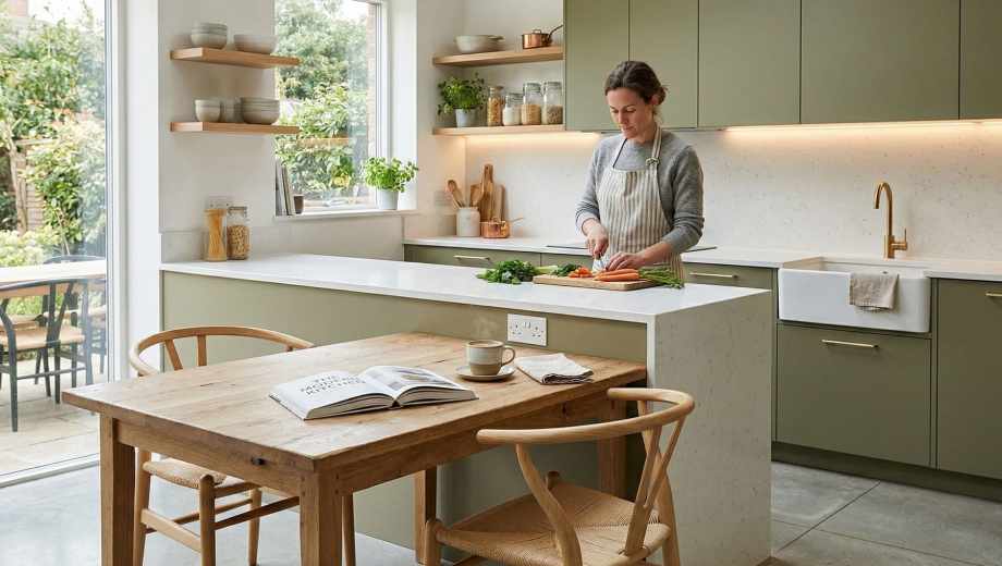 El fin de la isla central: Por qué la península con mesa integrada redefinirá tu cocina en 2026.-