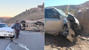 Domingo accidentado en Dina Huapi: choques, un vuelco y dos personas hospitalizadas sobre la Ruta 23