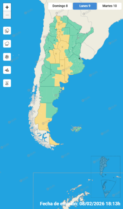 Alerta por tormentas, viento y lluvia en Neuquén y Río Negro este lunes 9 y martes 10 de febrero: las zonas afectadas