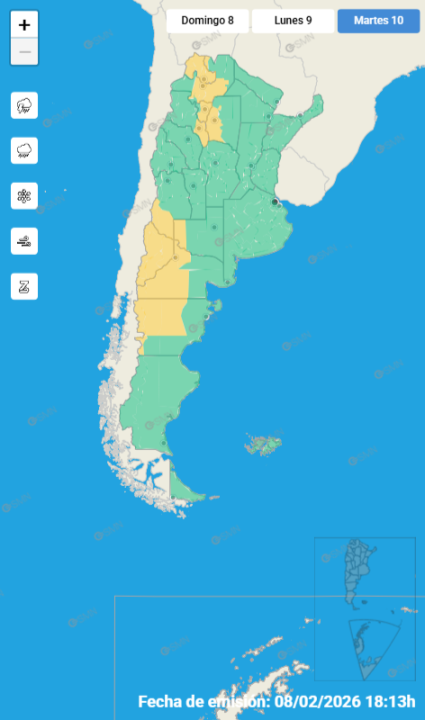 Alerta por tormentas, viento y lluvia en Neuquén y Río Negro este lunes 9 y martes 10 de febrero: las zonas afectadas - Image 2