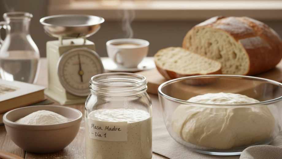 Cómo hacer masa madre, en casa.-
