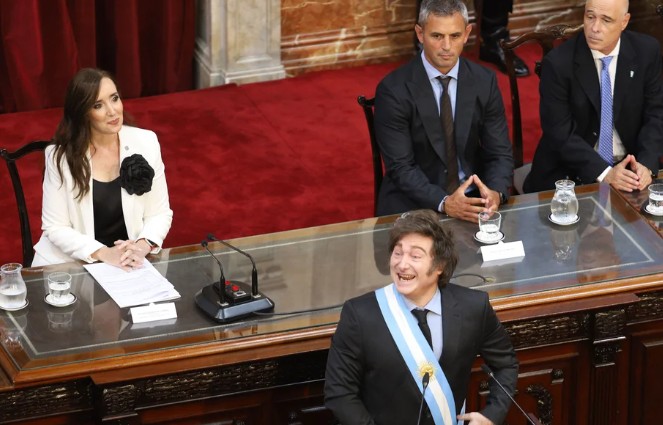 Javier Milei abre las sesiones ordinarias 2026. Foto: Gentileza NA. 