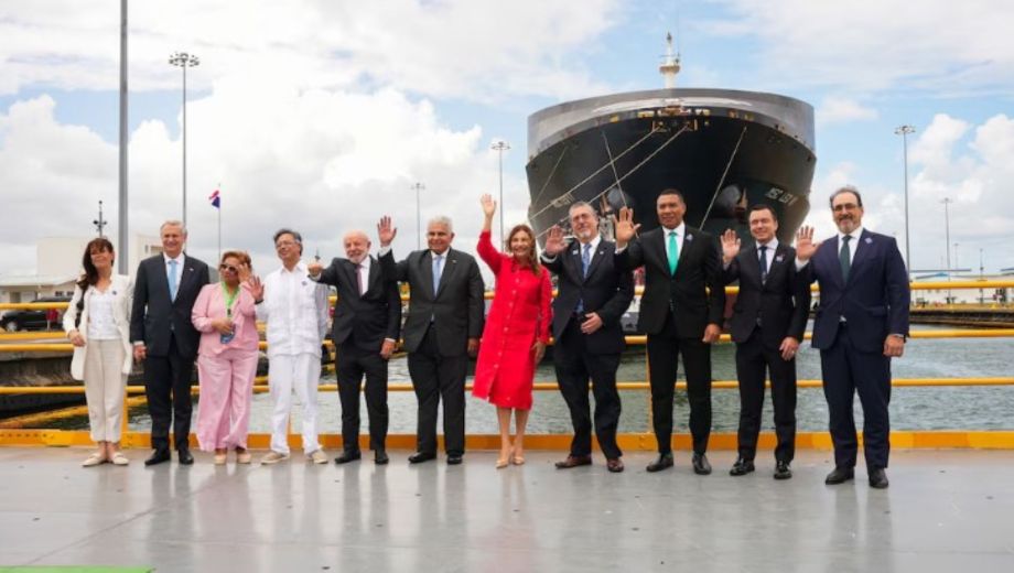 El encuentro en Panamá con líderes mundiales. Foto: Gentileza Infobae. 