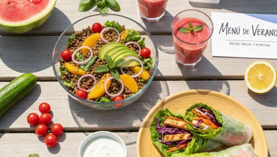 Menú de verano: recetas fáciles y nutritivas.-
