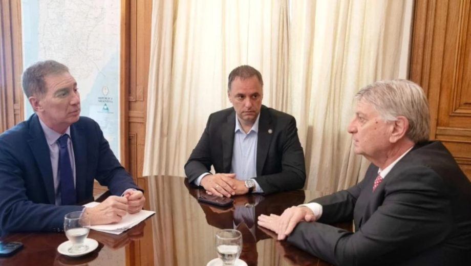 Sergio Ziliotto se reunió con miembros del Gabinete nacional. Foto: Gentileza NA. 